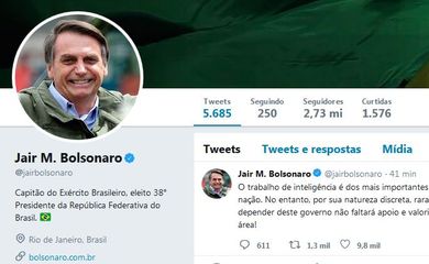 twitter de bolsonaro