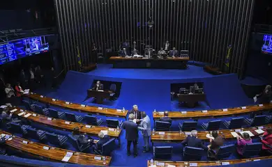 Brasília (DF), 22/10/2025 - Senadores participam de sessão do Senado Federal. Foto: Jonas Pereira/Agência Senado