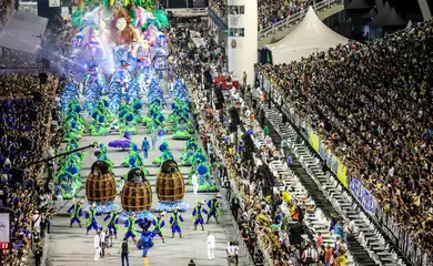 São Paulo-SP-Brasil- 05/02/2016 - Carnaval 2016 - Primeiro dia dos desfiles das escolas de samba do grupo especial de São Paulo, realizado no sambodromo do Anhembi. Na foto o desfile da Escola de Samba Unidos de Vila Maria. 05/02/2016- São Paulo, BRAZIL – CARNIVAL – Unidos de Vila Maria samba school parade, in the Anhembi Sambodromo for the carnival in São Paulo 2016. Foto: Rafael Neddermeyer/LIGASP/Fotos Públicas