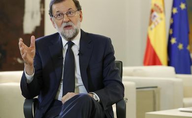 Presidente do governo espanhol, Mariano Rajoy , fala sobre a situação da Catalunha 