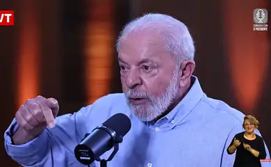 Brasília (DF), 01.082023 - Presidente Lula é entrevistado por Marcos Uchoa no programa Conversa com o Presidente,  em Brasília.  Imagem: CanalGOV