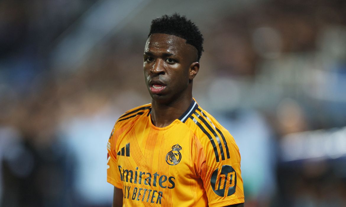 Vinícius em jogo do Real Madrid contra Leganés
 24/11/2024    REUTERS/Isabel Infantes