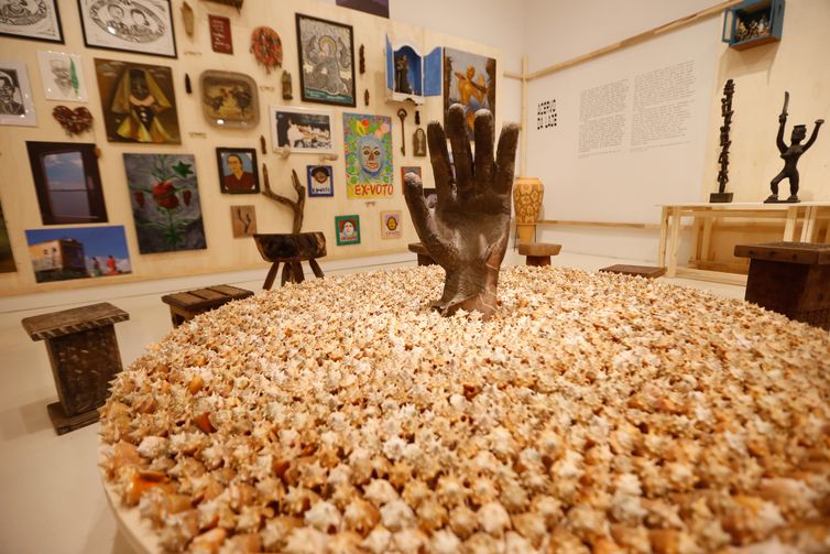 Paulo Pinto/Agência Brasil São Paulo SP 15/09/2023 Exposição no Itaú Cultural, “Ensaios para o Museu das Origens” faz um mergulho na proposta de Mario Pedrosa. Foto Paulo Pinto/Agência Brasil