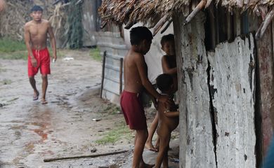 Surucucu (RR), 10/02/2023 - A Maloca de Xerimifique, em Surucucu, na Terra Indígena Yanomami. Foto: Fernando Frazão/Agência Brasil
