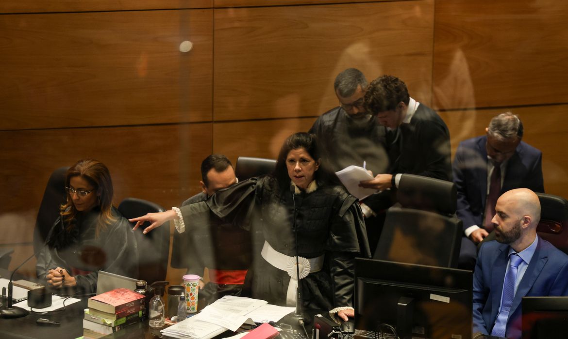 Rio de Janeiro (RJ), 30/10/2024 – Julgamento de Ronnie Lessa e Elcio Queiroz no 4º Tribunal do Júri do Rio de Janeiro, no Tribunal de Justiça, no centro da capital fluminense. Foto: Tomaz Silva/Agência Brasil