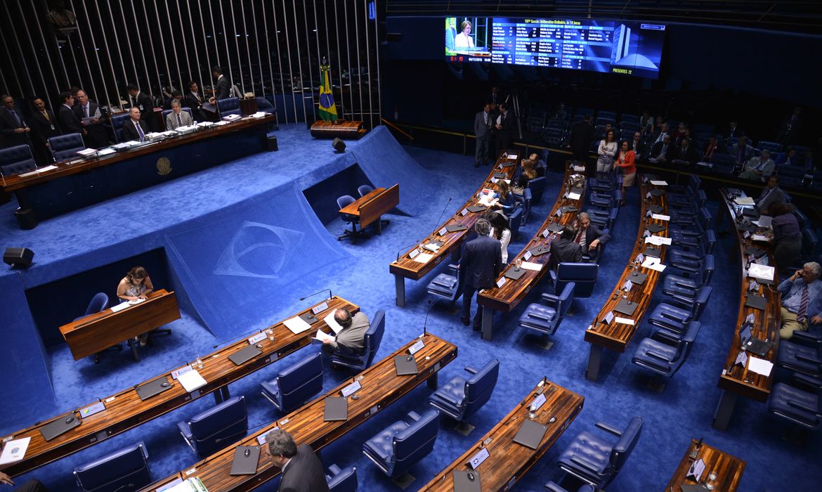 Brasília - Sessão para votação das MP's que trancam a pauta do Plenário do Senado (Fabio Rodrigues Pozzebom/Agência Brasil)