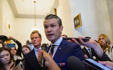 Pete Hegseth em Washington
 21/11/2024   REUTERS/Nathan Howard