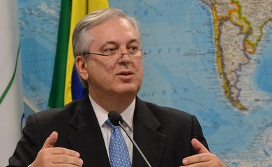 Brasilia - O ministro das Relações Exteriores, Luiz Alberto Figueiredo Machado, fala sobre política externa brasileira no Senado ( Antonio Cruz/Agência Brasil)