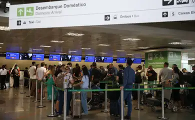 Movimentação no  Aeroporto Internacional de Brasília – Presidente Juscelino Kubitschek, durante paralisação dos aeronautas