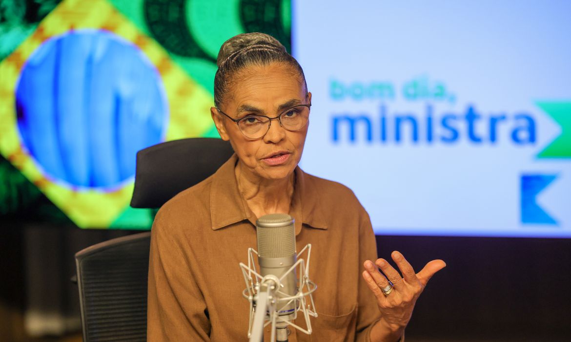 Brasília (DF) 19/03/2025 A ministra do Meio Ambiente e Mudança do Clima, Marina Silva, participa do programa Bom Dia, Ministra Foto: Fabio Rodrigues-Pozzebom/ Agência Brasil