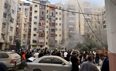 BEIRUTE/JERUSALÉM- 20/09/2024 Israel matou um dos principais comandantes do Hezbollah em ataque em Beirute. Reuters/Mohamed Azakir/Proibida reprodução