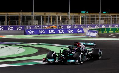 Lewis Hamilton durante o GP da Arábia Saudita -  circuito - Jeddah Corniche 