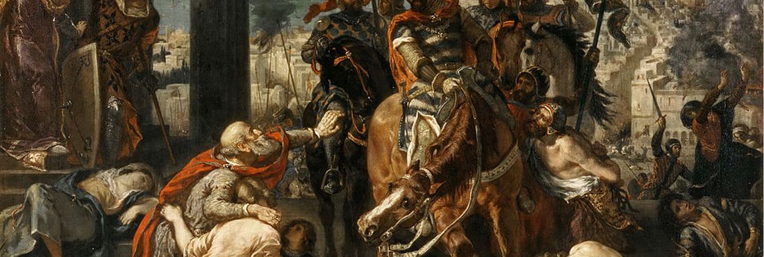 Quadro A entrada dos cruzados em Constantinopla, de Eugène Delacroix
