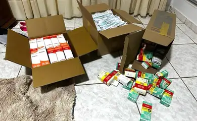Brasília- DF - 24/04/2025 - A Polícia Federal, com apoio da ANVISA, deflagrou na manhã desta quinta-feira (24/4) a Operação Dose Clandestina, com o objetivo de desarticular um grupo criminoso. Foto Polícia Federal