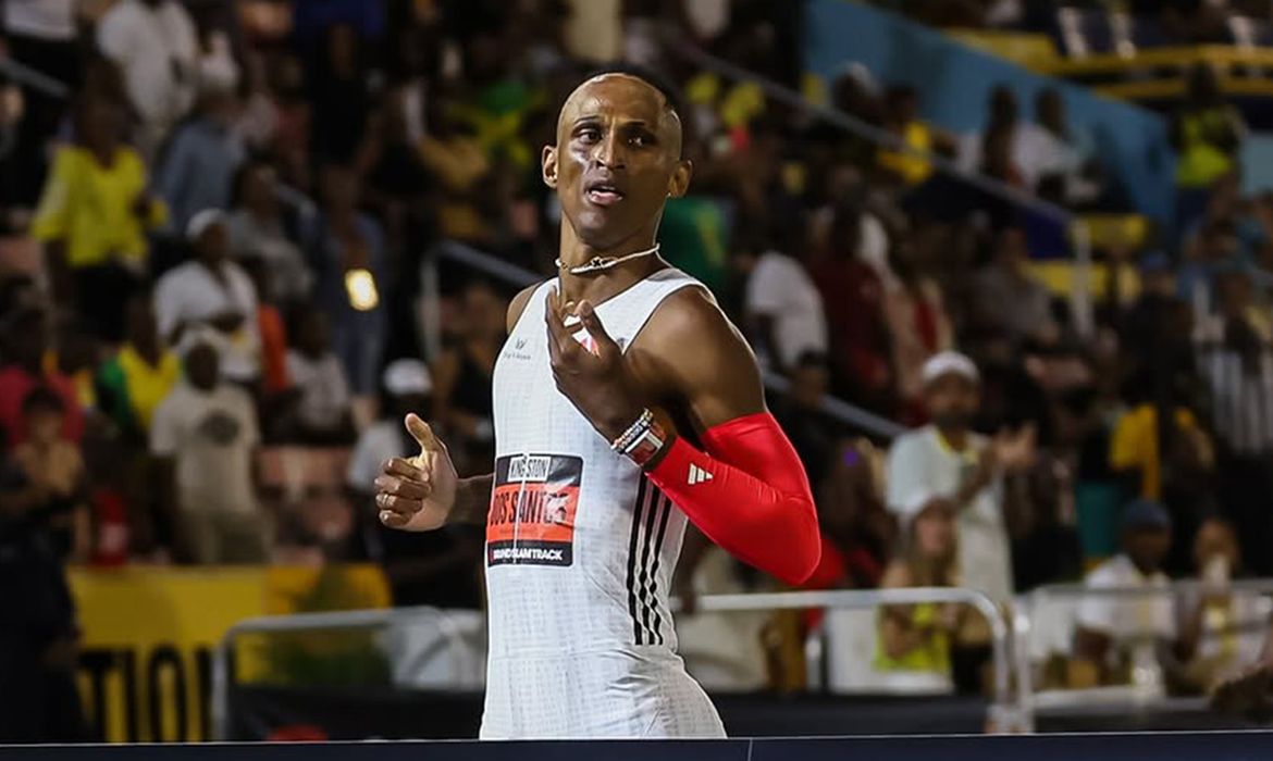 Rio de Janeiro (RJ), 05/04/2025 - Alison dos Santos vence o Grand Slam Kingston. Foto: Grand Slam Track/Instagram