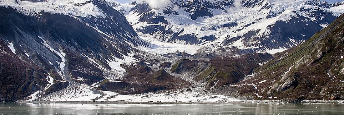 Geleiras do Parque Nacional e Reserva da Baía Glacier, no Alaska, Estados Unidos