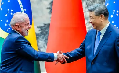 Pequim, 13/05/2025 - Presidente da República, Luiz Inácio Lula da Silva e o Presidente da República Popular da China, Xi Jinping, durante a cerimônia de assinatura de Atos, no Palácio do Povo. Foto: Ricardo Stuckert/PR