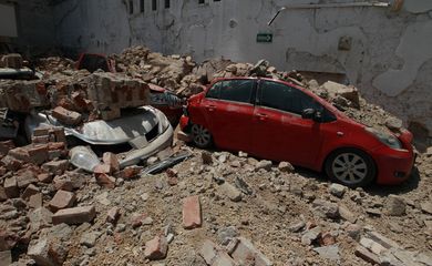 Cidade do México - Um terremoto de 7,1 graus de magnitude na escala Richter atingiu a capital mexicana (EPA/Direitos reservados)