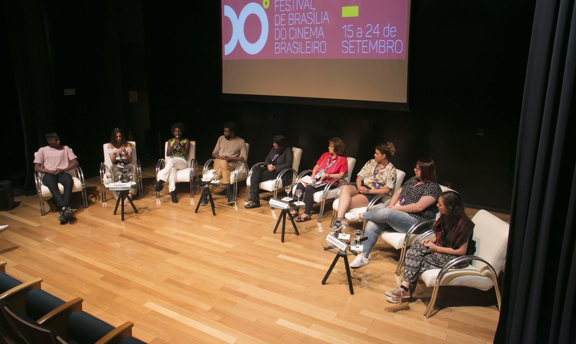 Debate sobre o longa-metragem Vazante, de Daniela Thomas, durante o 50º Festival de Brasília do Cinema Brasileiro 