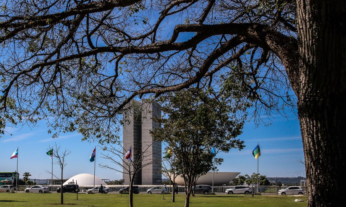 Brasília - 22.05.2023 - Foto da Fachada do Congresso Nacional, em Brasília. Foto: Antônio Cruz/ Agência Brasil