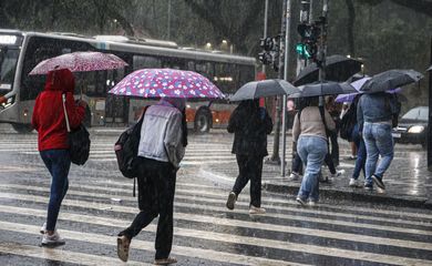 São Paulo-SP, 09/01/2024, Forte chuva atingiu a capital paulista na tarde desta terça-feira. Foto: Paulo Pinto/Agência Brasil