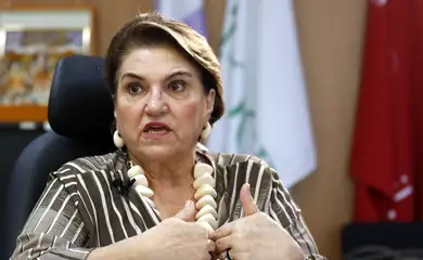 Brasília (DF), 27/12/2026 - Ministra das Mulheres, Márcia Lopes, durante entrevista com a TV Brasil e Agência Brasil. Foto: Bruno Peres/Agência Brasil