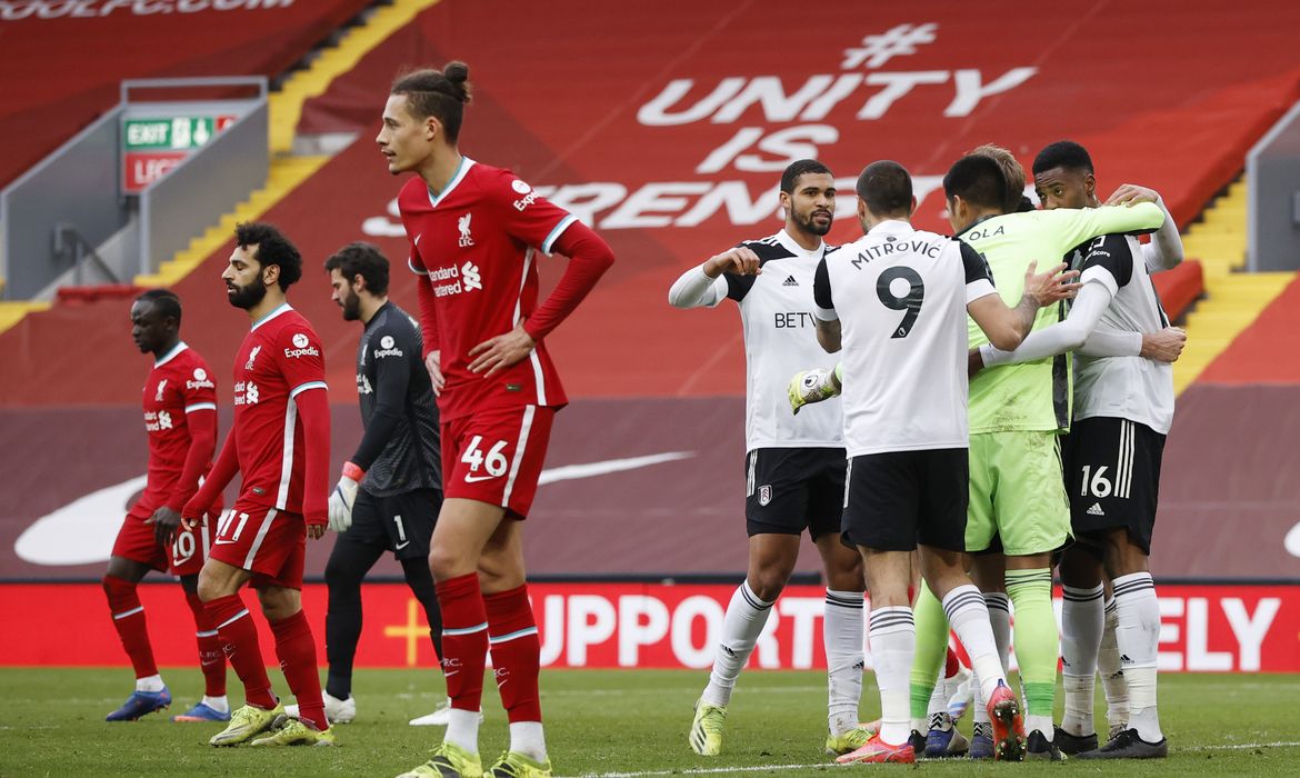 Premier League - Liverpool v Fulham - sexta derrota seguida do Liverpool, em 07/03/2021