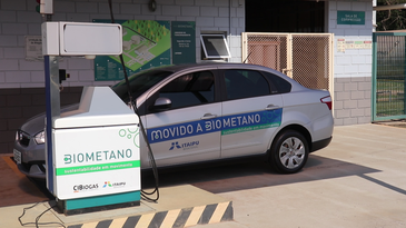 Posto de biometano em Itaipu