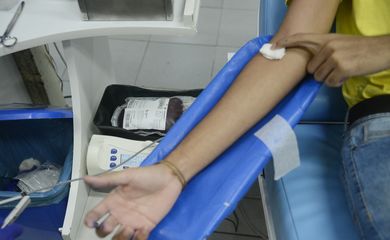 Campanha de doação de sangue no Instituto Estadual de Hematologia do Rio de Janeiro - Hemorio