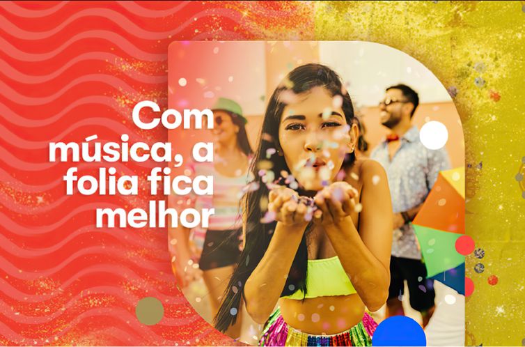 Ecad lança campanha “Com música, a folia fica melhor”, para pagamento de direito autoral a músicos. Foto: Ecad/Divulgação