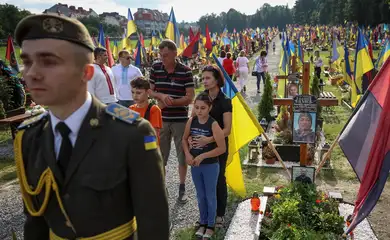 Celebração do Dia da Independência na Ucrânia