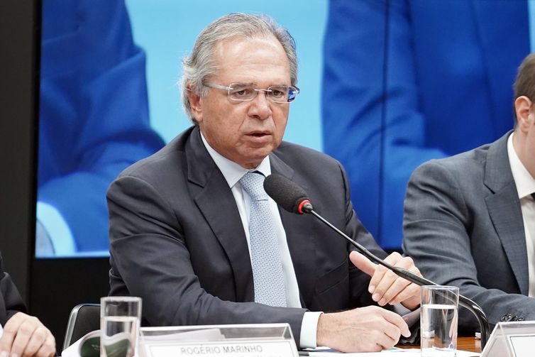 O ministro da Economia, Paulo Guedes, participa de audiência pública na Comissão Especial da Câmara que analisa a proposta de emenda à Constituição da reforma da Previdência (PEC 06/19).