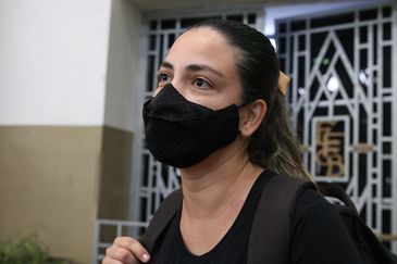 Rovena Rosa/Agência Brasil São Paulo - Patrícia Nogueira, 35 anos, fala sobre expectativas para 2022 na estação Brás.