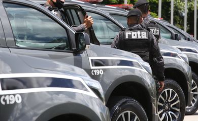 Entrega de 20 novas viaturas blindadas para Polícia Militar do estado de São Paulo. Foto: Governo do Estado de SP