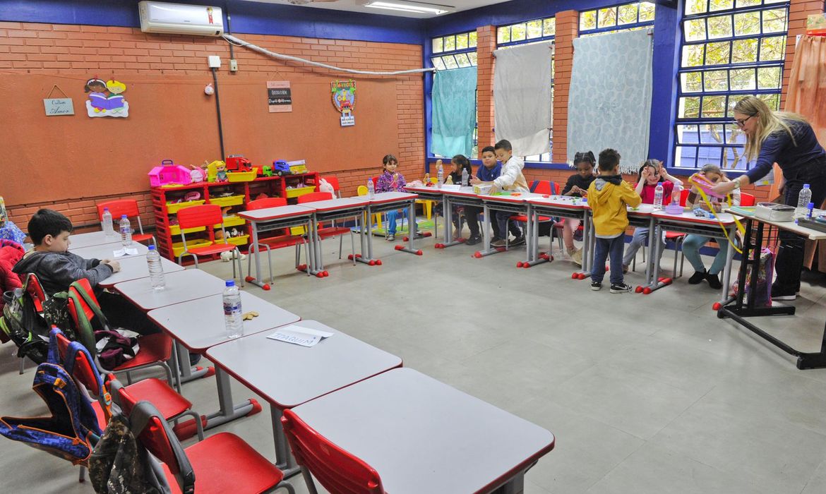 Porto Alegre (RS), 19.08.2024 - Escola Municipal de Ensino Fundamental (EMEF) Vereador Antônio Giudice, de Porto Alegre, recuperada depois da enchente
. Foto: Secretaria Municipal de Educação de Porto Alegre/Divulgação