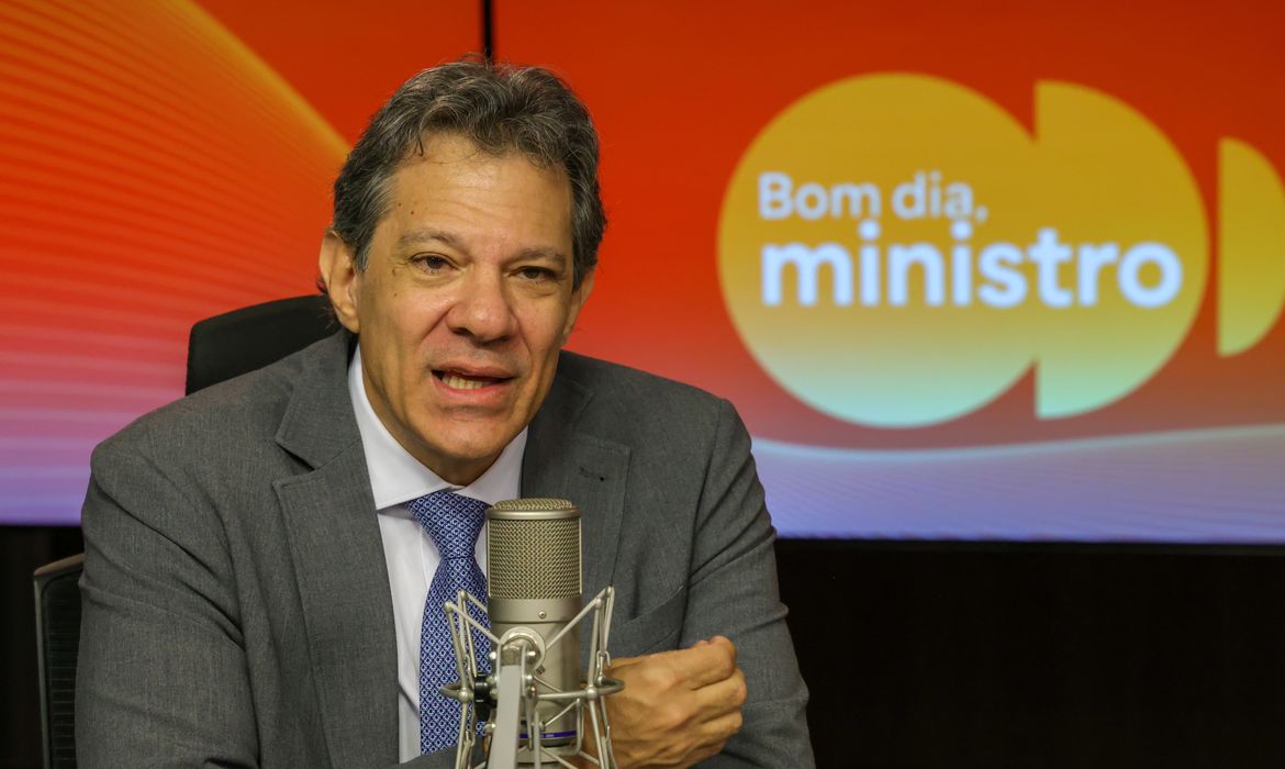 Fabio Rodrigues-Pozzebom/ Agência Brasil Brasília (DF) 07/10/2025 O ministro da Fazenda, Fernado Haddad, participa do programa Bom Dia, Ministro Foto: Fabio Rodrigues-Pozzebom/ Agência Brasil