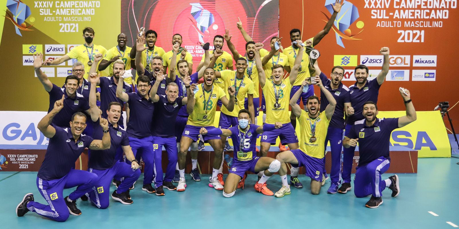 Brasil vence Argentina e conquista o 33º título Sul-Americano de vôlei