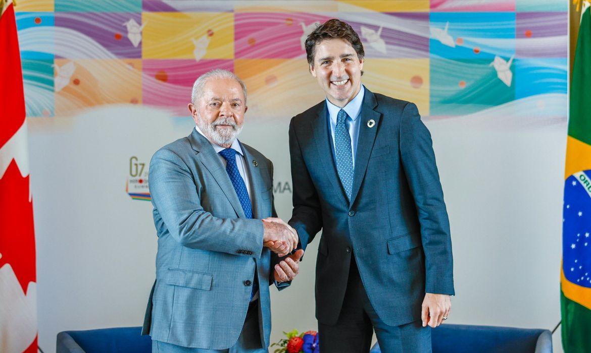 Hiroshima, Japão. 21.05.2023 - Presidente da Republica, Luiz Inacio Lula da Silva durante encontro com o  primeiro-ministro do Canadá, 
Justin Trudeau.
, Foto: Ricardo Stuckert/PR