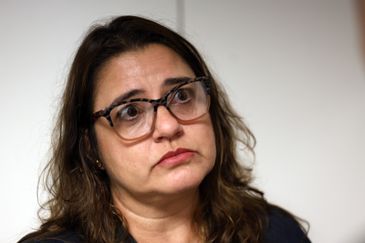 José Cruz/Agência Brasil Brasília (DF), 26/03/2025 - Kenia Soares Maia. Filhos e Netos por Memória, Verdade e Justiça protocolam pedido de Anistia Coletiva em Brasília. Foto: José Cruz/Agência Brasil