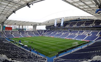 Estádio do Dragão antes de partida entre Porto e Liverpool pela Liga dos Campeões - Porto