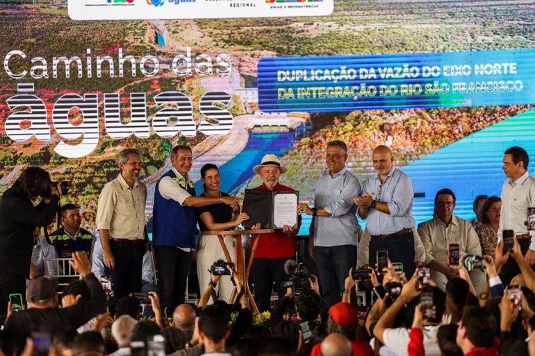 Estação de bombeamento EBI-3 em Salgueiro (PE). | Agência Brasil