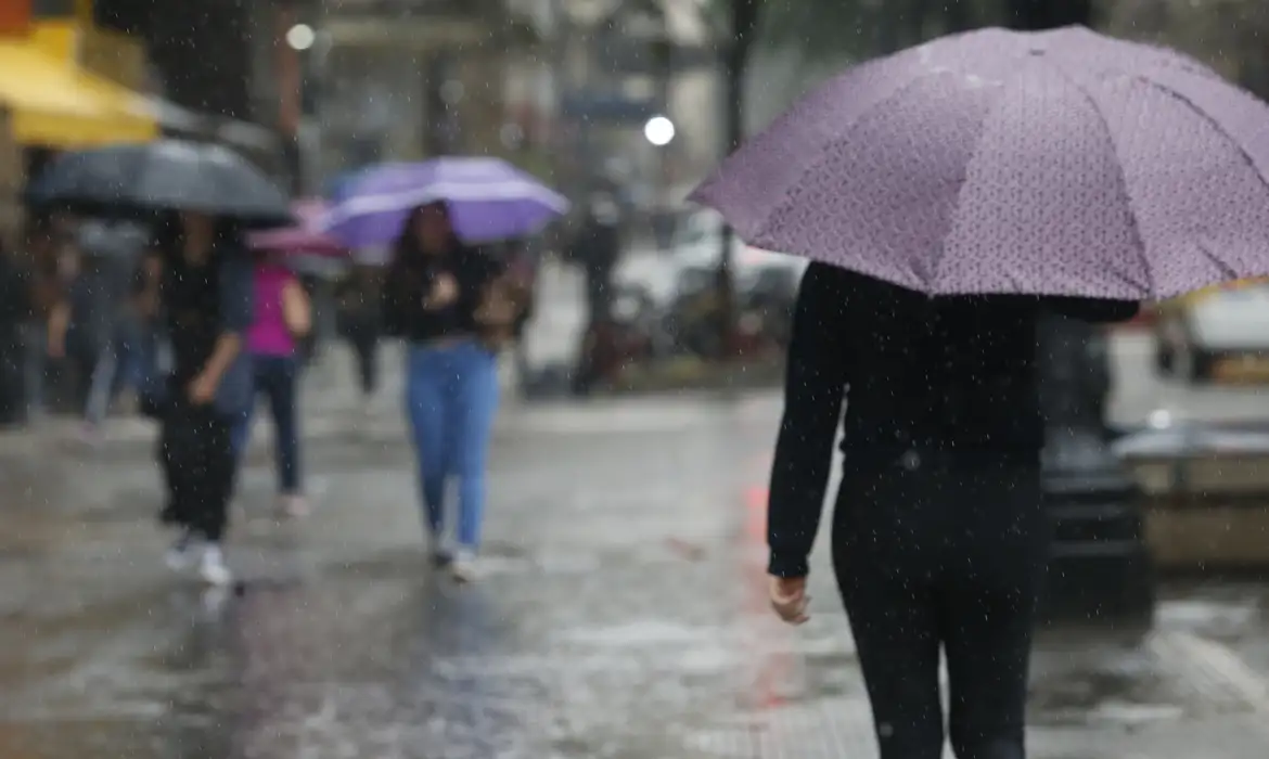 São Paulo (SP), 08/11/2024 -  Chuva forte no centro de São Paulo.  Foto: Paulo Pinto/Agência Brasil