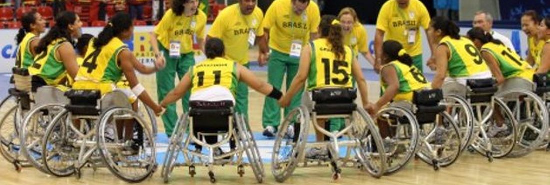 Atletas de basquete paralímpico