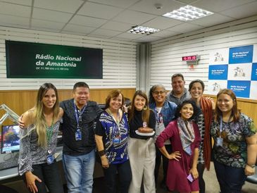 Amigos e equipe do Tarde Nacional - Amazônia