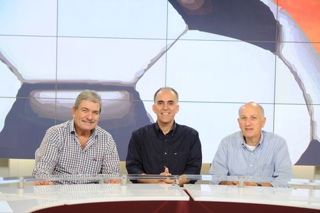 Marcio Guedes, Sergio du Bocage e Alberto Léo nas primeiras edições de No Mundo da Bola