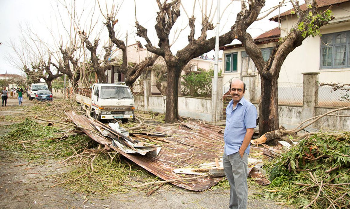 Danos do ciclone Idai são vistos em Beira, Moçambique