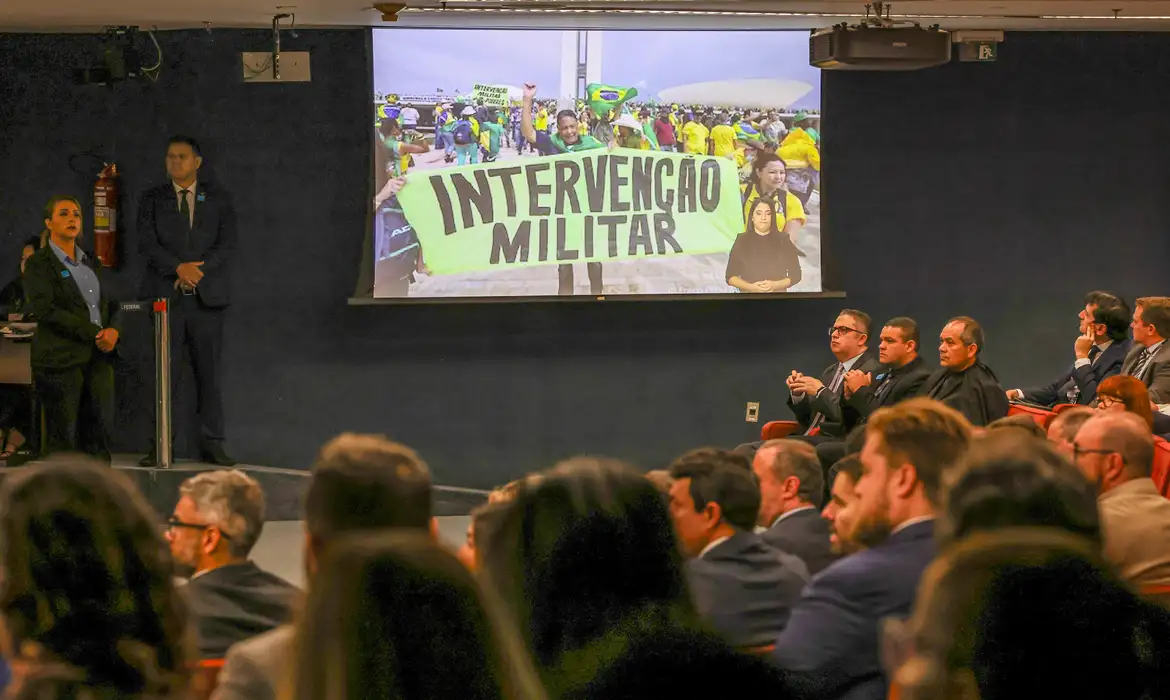 Brasília (DF) 26/03/2025 - O Supremo Tribunal Federal (STF) começa a julgar, o ex-presidente Jair Bolsonaro e mais sete denunciados pela trama golpista vão se tornar réus na ação.
O caso será julgado pela Primeira Turma da Corte, colegiado formado por cinco dos 11 ministros que compõem o tribunal. 
Foto: Antonio Augusto/STF