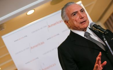 Nova York(EUA) -  Presidente Michel Temer durante encontro com a imprensa brasileira e internacional (Beto Barata/PR)
