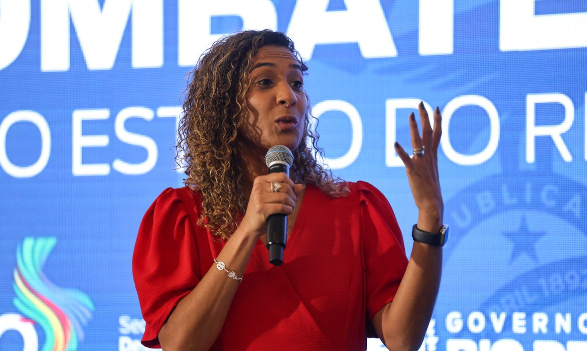 Rio de Janeiro (RJ), 25/07/2024 – A ministra da Igualdade Racial, Anielle Franco durante encontro Estratégico de Combate à Fome no estado do Rio de Janeiro, no Palácio Guanabara, na capital fluminense. Foto: Tomaz Silva/Agência Brasil