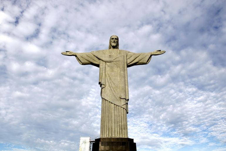 Lançamento oficial da Festa dos 90 anos do Cristo Redentor, no morro do Corcovado, Rio de Janeiro.
